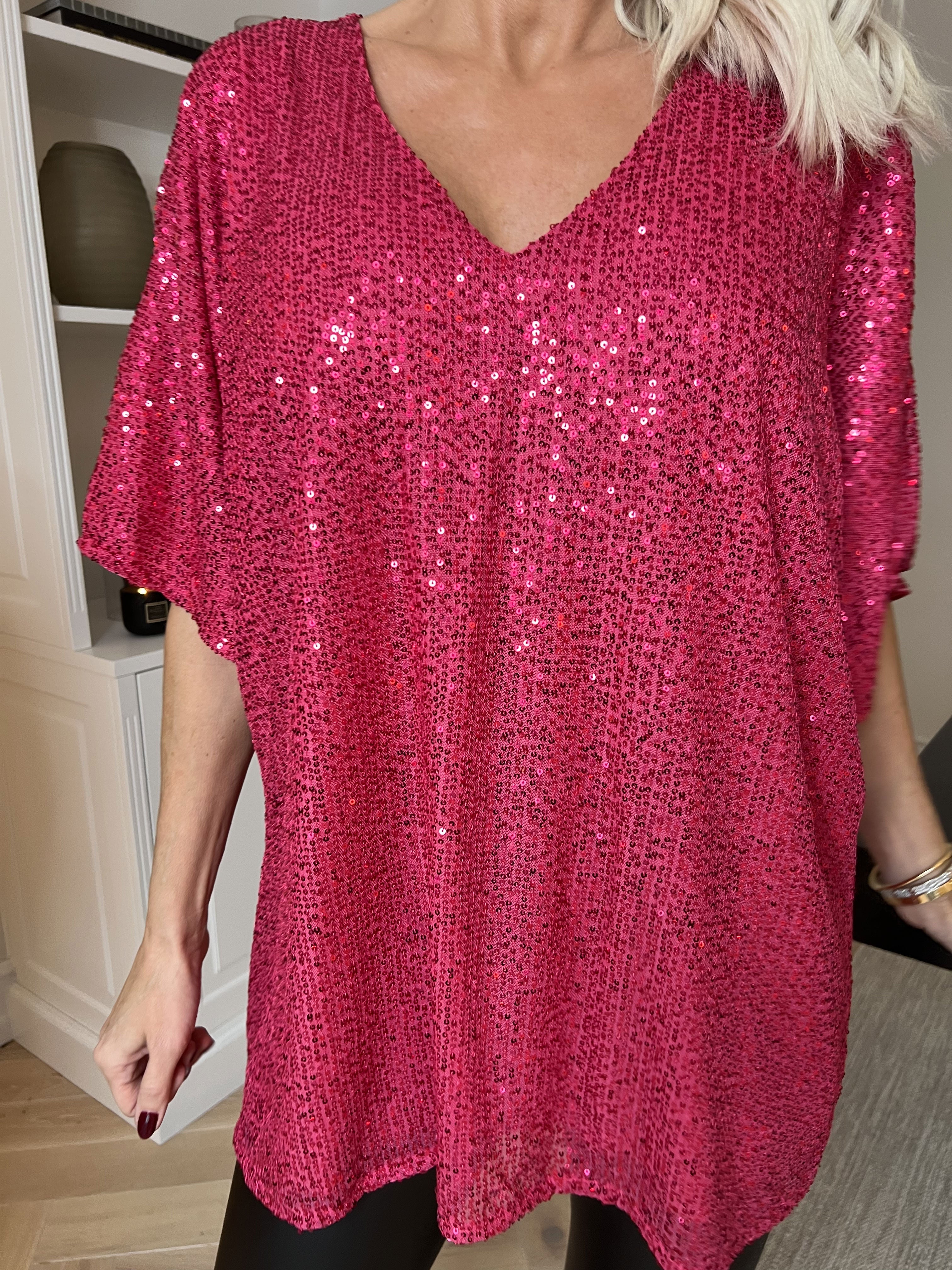 Evandie - Sød glitrende tunika med pailletter